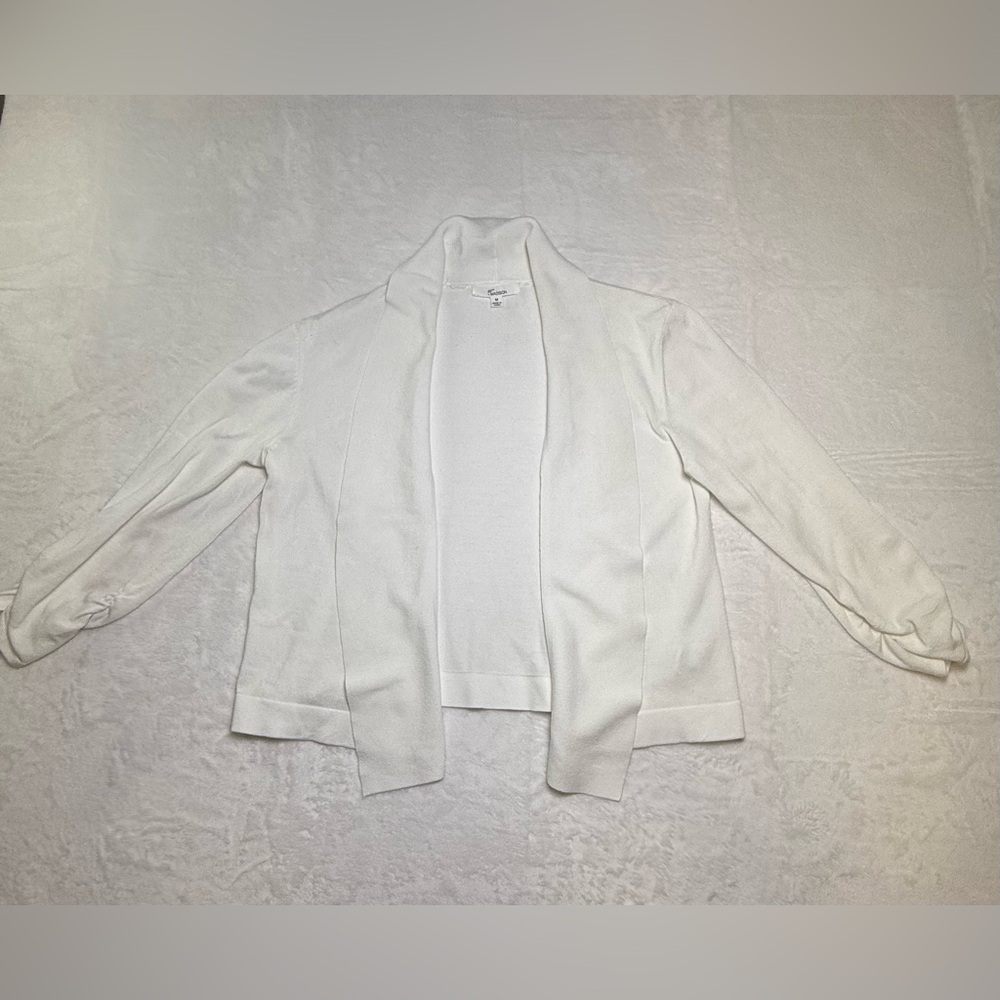 89th & Madison White‎ Open-Front Knit Cardigan